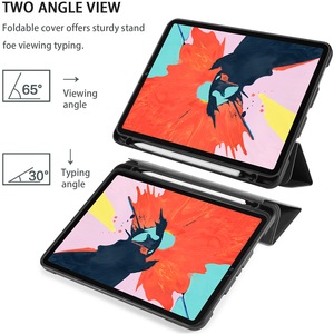เคสแบบพับสามตอนพร้อมแม่เหล็กปิด สำหรับไอแพด 9.7 นิ้ว 10.2 นิ้ว 10.9 นิ้ว 11 นิ้ว ไอแพดแอร์ 5 ไอแพดแอร์ <span class=keywords><strong>4</strong></span> พร้อมช่องใส่ปากกา - Product Image 5