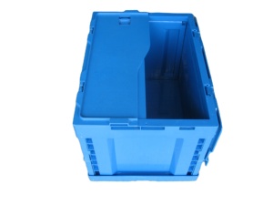 JOIN Euro Size <strong>Storage</strong> Tote Box Folding Collapsible Stackable Eco Package Turnover Tote <strong>Bins</strong> <strong>Plastic</strong> Moving Crates - Product Image 3