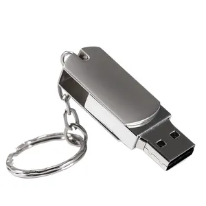Kustom Usb2.0 Logam Gesper Pendrive 8Gb 16Gb 32Gb 64Gb Pen Drive Putar Usb Memory Stick Flash Drive