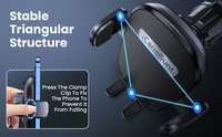 Support de téléphone universel pour voiture APPS2car, rotation à 360°, ABS, robuste, pour grille d'aération, nouveau design 2025, accessoires automobiles