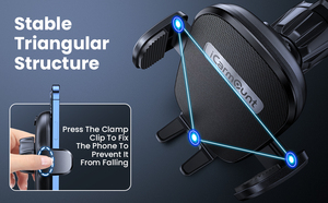 Supporto Universale per <span class=keywords><strong>Telefono</strong></span> <span class=keywords><strong>Auto</strong></span> APPS2car con Rotazione a 360° <span class=keywords><strong>in</strong></span> ABS, Robusto per Bocchette d'Aria, Nuovo Design 2025, Accessori <span class=keywords><strong>Auto</strong></span> - Product Image 4