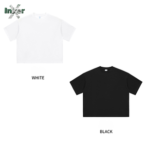 T-shirt de sport unisexe surdimensionné en tricot de haute qualité Bapeed avec imprimé étoile, manches courtes, tissu 305g - Product Image 1