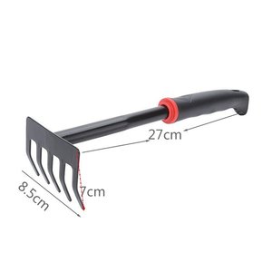 <span class=keywords><strong>Yibeier</strong></span> - Pala de Jardinería de Hierro, Rastrillo y Azada (Negro) - Product Image 5