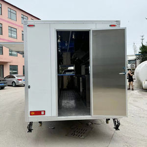 รถขายอาหารแบบเคลื่อนที่สีขาวรถขายอาหารรถเข็นขายอาหารไอศครีมเคลื่อนที่ - Product Image 5