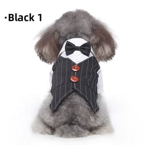 Camisa elegante clásica, traje con pajarita, ropa Formal, esmoquin para caballero, perros, ropa para mascotas para boda - Product Image 3