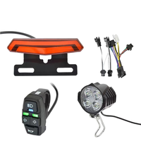Kit de Modification de vélo électrique 48V haute luminosité phare frein clignotant combinaison bouton de commutation pour Scooter