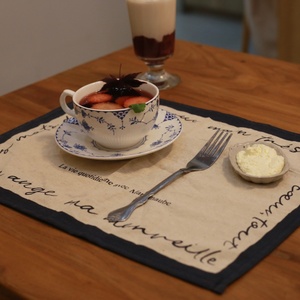 New Restaurant Hotel Event Printed <b>Linen</b> <b>Table</b> <b>Cloth</b> Placemat Napkins Foldable Wedding Party - Product Image 3