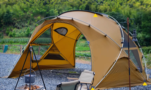 Tente Neptune Outdoor Quatre Saisons, Dôme Sphérique en Nylon Épaissi, Coupe-Vent, Imperméable, Cadre en Aluminium, <span class=keywords><strong>Camping</strong></span> Familial, Une Chambre - Product Image 4