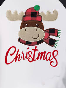 Прямая поставка, индивидуальные пижамные комплекты с низкой посадкой, одежда для сна с эластичной талией для всей семьи на праздники, как на Рождество - Product Image 5