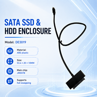 Caja USB-C de 5 Gbps para HDD/SSD SATA de 2.5 Pulgadas, Compatible con SATA III, Intercambio en Caliente, Chip JMS578, Carcasa de ABS, Garantía de 12 Meses