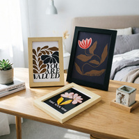 Marco de Fotos Rectangular de MDF Resistente a los Rayos UV, Ecológico, Irrompible, de 1.2 cm de Grosor, Precio de Fábrica, para Decoración Moderna del Hogar y Oficina