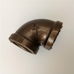 Черный кованый чугунный <span class=keywords><strong>3</strong></span>/4 "90-градусный локтевой фитинг для 90-градусного кронштейна - Product Image 4