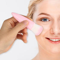 Ventes Flash Stock Ensemble de Pinceaux de Maquillage de Voyage 5 Pièces Mini Kit Complet Cosmétique avec Miroir Facile à Transporter
