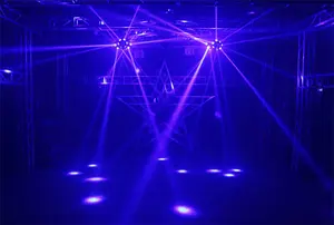 Hot Selling 18 Led 3 Heads Beam Moving Head Lights Met Rgb Laser Voor Dj Disco Party Podiumverlichting