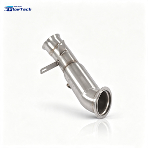Kit de tuyau d'échappement en acier inoxydable 304 pour BMW F87 M2 F10 535i F22 M235i N55 3.0T, échappement haute performance avec bouclier thermique - Product Image 2