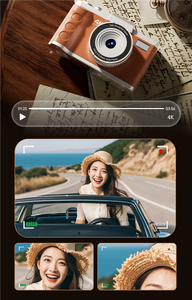 กล้องดิจิตอลขนาดกะทัดรัด Yuniq Kid M11 หน้าจอ 3.0 นิ้ว ความละเอียด 4K HD ดีไซน์มินิเรโทร เลนส์คู่ ซูม 16 เท่า อุปกรณ์ถ่ายภาพสำหรับเด็ก รุ่นดิจิตอลคลาสสิก - Product Image 6
