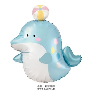 Nouveaux ballons en aluminium en forme de <span class=keywords><strong>crabe</strong></span>, pieuvre, requin et baleine, mignons et amusants, pour la décoration de fête d'anniversaire - Product Image 2