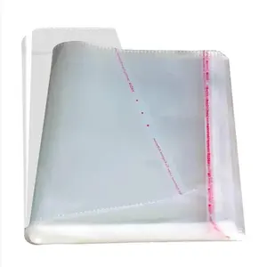 ถุงกระดาษแก้วใสปิดผนึกได้โปร่งใสเปิดปิดผนึกได้ถุงบรรจุภัณฑ์พลาสติกโพลี OPP แบนสำหรับลูกอมคุกกี้ช็อกโกแลตขนมปัง