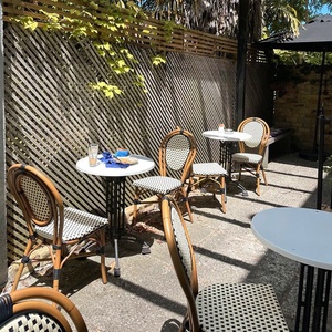 Ensemble <span class=keywords><strong>table</strong></span> et chaises de <span class=keywords><strong>jardin</strong></span> en alliage d'aluminium de luxe léger pour mobilier d'extérieur, balcon, cour, café, salon de thé - Product Image 5