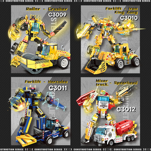 Giocattoli WOMA Building Block <span class=keywords><strong>City</strong></span> <span class=keywords><strong>Builder</strong></span> camion da costruzione Robot che trasforma Figure giocattoli - Product Image 3