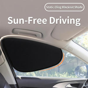 Pare-soleil universel pour vitres latérales de voiture, à fixation statique, en maille occultante, isolant thermique, protection contre les rayons UV pour bébés, enfants et animaux domestiques - Product Image 2