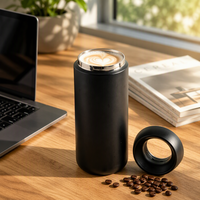 Mug Kopi Dinding Ganda Vakum Anti Bocor dari Baja Tahan Karat, Ramah Lingkungan, untuk Hadiah Bisnis, Tahan Panas/Dingin