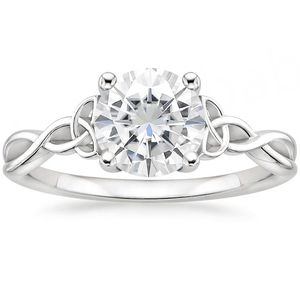 Anillo de Plata de Ley 925 con Moissanita Sintética, Corte Hexagonal, Moissanita con Gema de Plata que Brilla Más que los Diamantes - Product Image 3