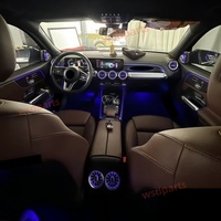 Luz Ambiental para Mercedes Benz GLB X247 GLA Clase B W247, Tira Guía de Luz para Puerta, 64 Colores, Accesorios para Auto