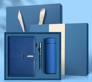 Promo Vente en Gros - Ensemble Cadeau d'Entreprise de Luxe Personnalisable en Cuir PU A5 avec Carnet, Stylo et Tasse Thermique - Product Image 5