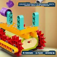 Kit de Construction Mécanique Interactif DIY pour Enfants 100 Pièces – Robot Motorisé à Assembler – Activité STEM d'Ingénierie – Cadeau Loisir