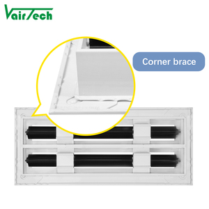 Hvac tuyến tính khe cắm khuếch tán <span class=keywords><strong>12</strong></span> <span class=keywords><strong>inch</strong></span> 2 khe cắm trong kho đăng ký không khí có thể điều chỉnh Trần khuếch tán không khí - Product Image 3
