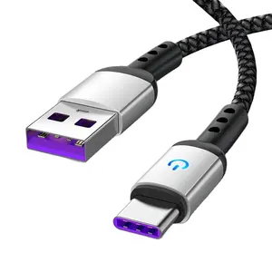 전자 전화 충전기 액세서리 도매 안드로이드 전화 데이터 케이블 고속 충전 USB 유형 C 충전 케이블