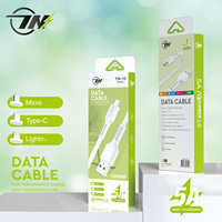 Câble USB 1m 3 pieds pour accessoires de téléphone Android Câble de chargeur Vente en gros Type-C Câble de données de charge Micro USB pour iPhone
