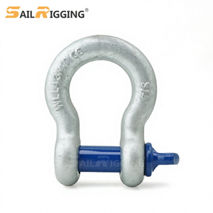 Manilles robustes G209 Goupille à vis Arc galvanisé à chaud 3/4 D Anneau 4.75t Ancre Manille Grilletes - Product Image 1