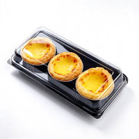 Boîte d'emballage pour tartelettes en PET thermoformé de qualité alimentaire, plateau alvéolé jetable, personnalisable, directement de l'usine