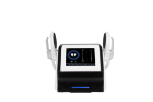 Appareil de remodelage corporel non invasif avec deux poignées pour le tonification des muscles de l'abdomen, des fesses et des bras - Product Image 3