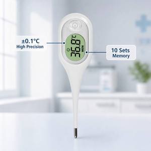 <span class=keywords><strong>Thermomètre</strong></span> numérique médical pour usage oral, <span class=keywords><strong>axillaire</strong></span> et rectal, haute précision, alerte fièvre, certifié CE pour la maison et la clinique - Product Image 4