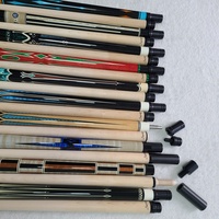 Nouveau Arrivage Jassinry 142cm Pointe 12mm Queues de Billard Carambole/Billard Américain à 3 Bandes en Érable avec Goupille Radiale et Décoration