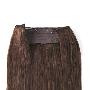 Extensions capillaires Remy en gros, ondulées, type Halo, avec fil invisible, sans clips, extensions de cheveux Halo, mèches Balayage pour salon de beauté - Product Image 5