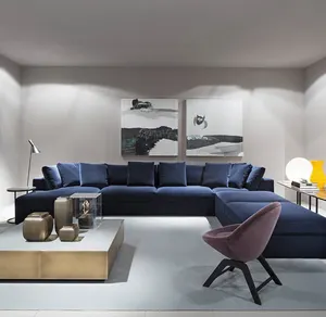 New Design Sectional Sofa Set Furniture Color Fabric Living Room Sofas Modular Designer L Shape Sofa