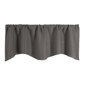 Profondo grigio colore solido breve tenda pannello mantovana per le finestre della cucina - Product Image 5