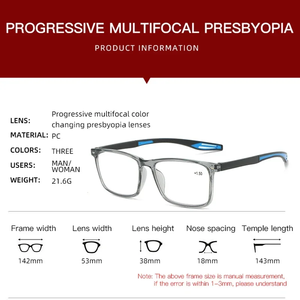 <span class=keywords><strong>Lunettes</strong></span> de lecture sportives multifocales photochromiques anti-lumière bleue avec logo personnalisé, modèle GS 0301, tendance - Product Image 4