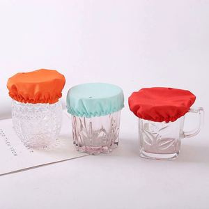 Cubierta de Tela Impermeable para Bebidas con Logotipo Personalizado, Cubierta de Látex para Vasos, Cubierta de Seguridad para Bebidas, Cubierta Reutilizable para Vasos, Tapa de Vidrio para Fiestas - Product Image 2
