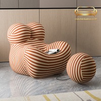 Canapé ballon magique - Canapé léger à une place - Canapé relaxant - Accoudoir créatif - Chaise décontractée - Chaise pour les fesses