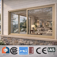 Ventana Abatible de Aluminio Personalizada para Casa Moderna, Ventana de Villa Insonorizada y de Eficiencia Energética