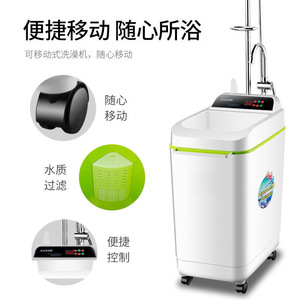 Calentador de Agua Eléctrico Portátil Inteligente con Almacenamiento, Calentamiento Rápido, Pantalla Digital y Ruedas para Uso en Interiores - Product Image 4