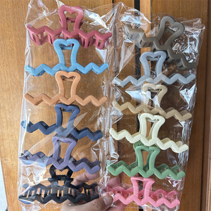 Pinzas <span class=keywords><strong>de</strong></span> Pelo <span class=keywords><strong>de</strong></span> Resina para Mujer, Color Sólido, Estilo <span class=keywords><strong>Dulce</strong></span>, para Fiestas, en Tamaños Grande, Mediano y Pequeño - Product Image 6