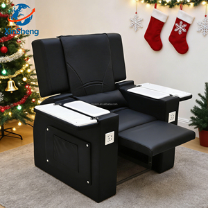 Nouveaux meubles de salon de manucure, fauteuils de pédicure de luxe, plateforme blanche, fauteuil de massage pour manucure et pédicure, spa pour les pieds - Product Image 1