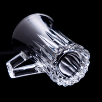 Ensemble de tasses à thé et soucoupes de 100ml conçu sur mesure Accessoires de mesure en verre en forme de cylindre