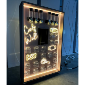 Nuovo Popolare Espositore per Caramelle a LED in Acrilico per Decorazioni di <span class=keywords><strong>Feste</strong></span> per Bambini con Supporto e Barattolo per Caramelle - Product Image 6